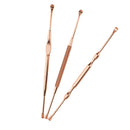 3 Pieces/Set Stainless Steel Ear Pick Wax Cleaner Scoop Spoon Tool Earpick Curette Remover Earwax Removal