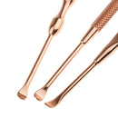 3 Pieces/Set Stainless Steel Ear Pick Wax Cleaner Scoop Spoon Tool Earpick Curette Remover Earwax Removal
