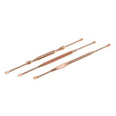 3 Pieces/Set Stainless Steel Ear Pick Wax Cleaner Scoop Spoon Tool Earpick Curette Remover Earwax Removal