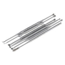 6 Pieces Stainless Steel Earpick Wax Cleaner Ear Curette Remover Earwax Cleaner Swab Spiral Spoon Tool with Case