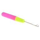4Pcs/Set Crochet Sewing Braid Hook Knitting Needle with Plastic Handle for Micro Braid / Dreadlock Maintaining