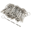 100 Pieces Precision Eyeglass Screwdriver 4 in 1 Keychain Glass Eyewear Mobile Phone Watch Repair Tool
