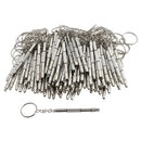 100 Pieces Precision Eyeglass Screwdriver 4 in 1 Keychain Glass Eyewear Mobile Phone Watch Repair Tool