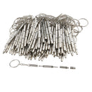 100 Pieces Precision Eyeglass Screwdriver 4 in 1 Keychain Glass Eyewear Mobile Phone Watch Repair Tool