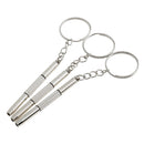 100 Pieces Precision Eyeglass Screwdriver Mini Keychain Glass Eyewear Repair Tool