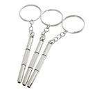 100 Pieces Precision Eyeglass Screwdriver Mini Keychain Glass Eyewear Repair Tool