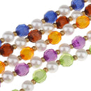 5 Pieces Acrylic Beaded Eyeglass Sunglasses Chain Holder Strap Fashion Lanyard Necklace