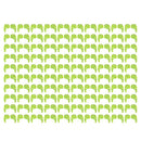 100 Pairs Comfortable Soft Silicone Anti Slip Eye Glasses Ear Hooks Grip Holder Kids Children Sports Accessory Green