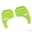 100 Pairs Comfortable Soft Silicone Anti Slip Eye Glasses Ear Hooks Grip Holder Kids Children Sports Accessory Green