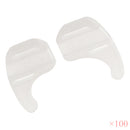 100 Pairs Comfortable Soft Silicone Anti Slip Eye Glasses Ear Hooks Grip Holder Kids Children Sports Accessory White