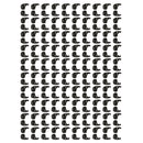 100 Pairs Comfortable Soft Silicone Anti Slip Eye Glasses Ear Hooks Grip Holder Kids Children Sports Accessory Black