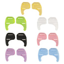 100 Pairs Comfortable Soft Silicone Anti Slip Eye Glasses Ear Hooks Grip Holder Kids Children Sports Accessory Black