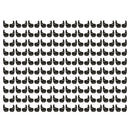 100 Pairs Comfortable Soft Silicone Anti Slip Eye Glasses Ear Hooks Grip Holder Kids Children Sports Accessory Black