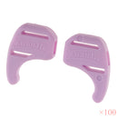 100 Pairs Comfortable Soft Silicone Anti Slip Eye Glasses Ear Hooks Grip Holder Kids Children Sports Accessory Purple