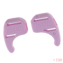 100 Pairs Comfortable Soft Silicone Anti Slip Eye Glasses Ear Hooks Grip Holder Kids Children Sports Accessory Purple