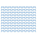 Comfortable Soft 100 Pairs Kids Children Sports Accessory Silicone Anti Slip Eye Glasses Ear Hooks Grip Holder Blue