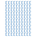 Comfortable Soft 100 Pairs Kids Children Sports Accessory Silicone Anti Slip Eye Glasses Ear Hooks Grip Holder Blue
