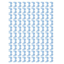 Comfortable Soft 100 Pairs Kids Children Sports Accessory Silicone Anti Slip Eye Glasses Ear Hooks Grip Holder Blue