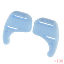 Comfortable Soft 100 Pairs Kids Children Sports Accessory Silicone Anti Slip Eye Glasses Ear Hooks Grip Holder Blue