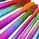 10pcs Mermaid Colorful Makeup Brushes Set Cosmetic Concealer Blending Highlighter Eyeliner Contour Brush Kit