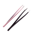 2pcs Durable Stainless Steel Tweezer Precision Eyebrow Hair Remover Tools Set Comestic for Women