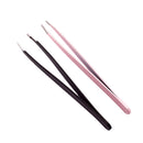 2pcs Durable Stainless Steel Tweezer Precision Eyebrow Hair Remover Tools Set Comestic for Women