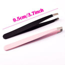 2pcs Durable Stainless Steel Tweezer Precision Eyebrow Hair Remover Tools Set Comestic for Women