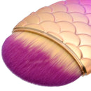 Mermaid Cosmetic Beauty Makeup Brush Face Foundation Blush Powder Concealer Blending Contouring Tool Pink Gold