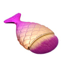 Mermaid Cosmetic Beauty Makeup Brush Face Foundation Blush Powder Concealer Blending Contouring Tool Pink Gold