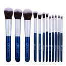 12 Pieces Lip Face Eye Kabuki Comestic Brushes Set for Concealer Bronzer Powder Makeup