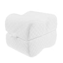 Dual Memory Foam Leg Knee Pillow for Side Sleepers back pain,Sciatic Nerve Pain Relief,Leg Pain, Pregnancy, Hip and Joint Pain Ergonomical Design White