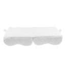 Dual Memory Foam Leg Knee Pillow for Side Sleepers back pain,Sciatic Nerve Pain Relief,Leg Pain, Pregnancy, Hip and Joint Pain Ergonomical Design White