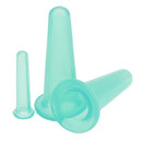 Set Of 6PCS Portable Easy Adsorption Silicone Cuppings Swelling Pain Swelling Reliever Green