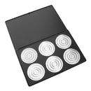 DIY 6 Grids Empty Magnetic Cosmetics Makeup Eyeshadow Eye Shadow Blush Face Powder Lip Gloss Aluminum Palette Pans