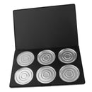 DIY 6 Grids Empty Magnetic Cosmetics Makeup Eyeshadow Eye Shadow Blush Face Powder Lip Gloss Aluminum Palette Pans
