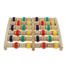 Wooden Dual Foot Massager Reflexology Foot Massage Roller Plantar Fasciitis Relief Acupressure Tool