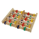 Wooden Dual Foot Massager Reflexology Foot Massage Roller Plantar Fasciitis Relief Acupressure Tool