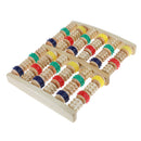 Wooden Dual Foot Massager Reflexology Foot Massage Roller Plantar Fasciitis Relief Acupressure Tool