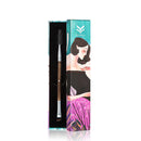 Wooden Handle Dual Head Eyebrow Eyeliner Angled Makeup Brush Cosmetic Tool