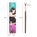 Wooden Handle Soft Fabric Eyeshadow Eyes Conestic Brush Concealer Shaodw Smokey Eye Powder Cream Makeup Brush
