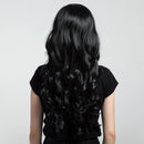 27 Inch Charming Women Long Curly Wavy Wig Heat Resistant Wigs Black Party Cosplay