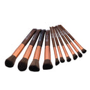 10 Pieces Professional Kabuki Makeup Brushes Set for Facial Lip Eyes Foundation Powder Cream Comestic