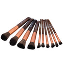 10 Pieces Professional Kabuki Makeup Brushes Set for Facial Lip Eyes Foundation Powder Cream Comestic