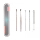 5 Pieces Ear Curette Earwax Removal Ear Wax Cleaner Swab Spiral Ear Pick Set