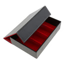 Fashionable Magnetic Design 4 Slot Eyeglasses Sunglasses Glasses Jewelry Storage Holder Display Case Box for Home Shop Use Red