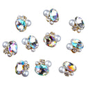 Lots 10 Pieces 3D Nails Art Charms Nail Diamond Studs for Salon Beauty Nails Design