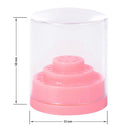 48 Holes Nail Drill Bit Stand Display Holder Organizer Storage Box Pink