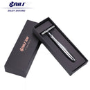 Premium Men's Double Edge Zinc Alloy Safety Razor Shave with 5 Blade Set