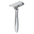 Premium Men's Double Edge Zinc Alloy Safety Razor Shave with 5 Blade Set