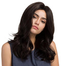 Women's Middle Part Long Wavy Synthetic Hair Heat Resistance Wig Daily Cosplay Costume Party Full Head Wigs Black